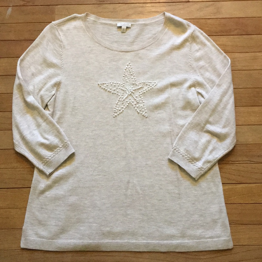 Talbots starfish sweater